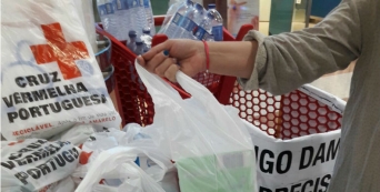 recolha alimentos Missão Continente